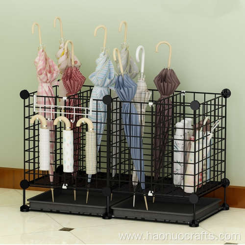 Iron grid umbrella storage rack